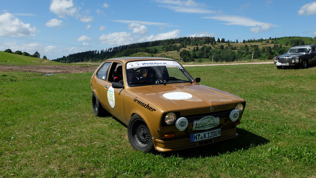 Opel city car driving